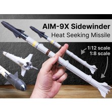 Titrek Toys Aım-9x Sidewinder Füzesi 1:8 Ölçek - Aım-9x Sidewinder 1:8 Scale (Replika Maket)