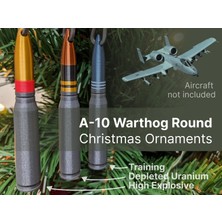 Titrek Toys A-10 Warthog 30MM Mermi Yılbaşı Süsleri - A-10 Warthog 30MM Ornaments (Replika Maket)