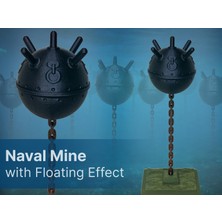 Titrek Toys Yüzen Deniz Mayını Dekoratif Obje - Floating Naval Mine Decor (Replika Maket)