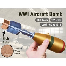 Titrek Toys 1. Dünya Savaşı Uçak Bombası 1/2 Ölçek - Ww1 Aircraft Bomb 1/2 Scale (Replika Maket)