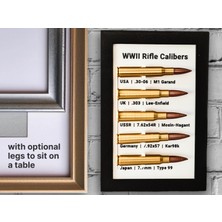 Titrek Toys 2. Dünya Savaşı Tüfek Mermileri Çerçeveli - Common Rifle Bullets Of Wwıı Frame (Replika Maket)