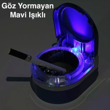 Bowie Kokusuz Aydınlatmalı Kapaklı Araç Içi Sigara Küllüğü Araba Içi Küllük Kapaklı Kül Tablası