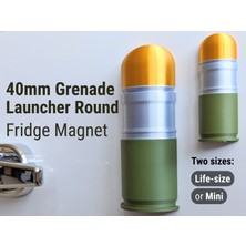 Titrek Toys 40MM Bombaatar Mermisi Buzdolabı Magneti - 40MM Grenade Fridge Magnet (Replika Maket)