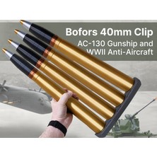 Titrek Toys 40MM Bofors Mermi Klipsi 2. Dünya Savaşı - 40MM Bofors Round Clip (Replika Maket)