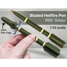 Titrek Toys Hellfire R9X Ginsu Bıçaklı Füze Kalem - Hellfire R9X Ginsu Missile Pen (Replika Maket)