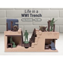 Titrek Toys 1. Dünya Savaşı Siper Yaşamı Diorama - Life In A Wwı Trench (Replika Maket)