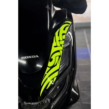 Banxtre Honda Pcx Için Uyumlu Far Üstü Tribal Desen Sticker Etiket (Tam Uyumlu Kesme Biçmesiz)