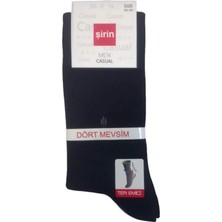 ŞİRİN Şirin Soket Casual Dört Mevsim Ter Emici Çorap Siyah Erkek 7150 – 12 Adet