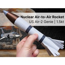 Titrek Toys Us Air-2 Genie Nükleer Hava Roketi - Nuclear Air-To-Air Rocket Us Air-2 Genie (Replika Maket)