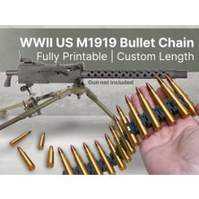 Titrek Toys M1919 Makineli Tüfek Mermi Kemeri - Us Wwıı Machinegun Belt (Replika Maket)