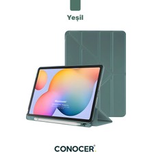 Conocer Samsung Galaxy Tab S6 Lite 2024 P610 P617 P620 10.4 Kalem Bölmeli Standlı Katlanabilir Tablet Kılıfı