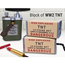 Titrek Toys 2. Dünya Savaşı Tnt Bloğu ve Fünye - Life-Size Block Of Tnt Ww2 With Detonator (Replika Maket)
