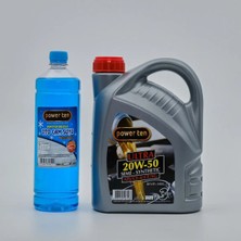 Powerten 20W50 Motor Yağı 3 Litre + Cam Suyu | 2026