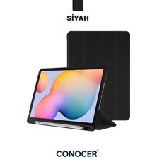 Conocer Samsung Galaxy Tab S6 Lite 2024 P610 P617 P620 10.4 Kalem Bölmeli Standlı Katlanabilir Tablet Kılıfı