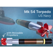 Titrek Toys Mk 54 Torpido Hareketli Pervaneli - Mk 54 Torpedo Us Navy (Replika Maket)