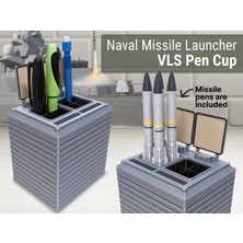 Titrek Toys Vls Füze Fırlatıcı Tasarımlı Kalemlik - Missile Launcher Pen Cup Us Navy Vls (Replika Maket)