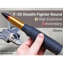 Titrek Toys F-35 Stealth Savaş Uçağı 25MM Mermisi - F-35 Stealth Fighter 25MM Rounds (Replika Maket)