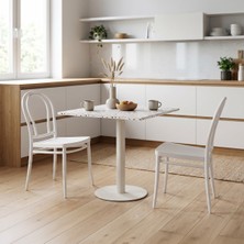 Enza Home Napoli Mutfak /  Balkon Sandalyesi - Beyaz