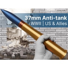 Titrek Toys 37MM 2. Dünya Savaşı Anti-Tank Mermisi - 37MM Wwıı Anti-Tank Round (Replika Maket)