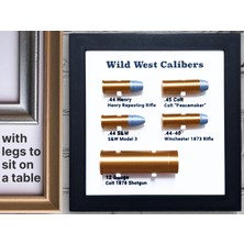 Titrek Toys Vahşi Batı Mermileri ve Sergileme Çerçevesi - Realistic Wild West Bullets With Frame (Replika Maket)