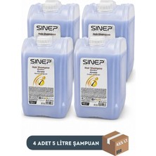 Sinep Profesyonel Protein Içerikli Onarıcı Şampuan 5 Litre x 4 Adet (1 Koli)