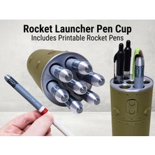 Titrek Toys Roketatar Tasarımlı Kalemlik - Rocket Launcher Pen Cup (Replika Maket)