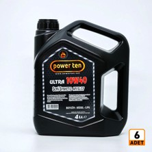 Powerten 10W40 Motor Yağı 4 Litre 6 adet  | 2026