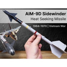 Titrek Toys Aım-9d Vietnam Dönemi Füze 1:8 Ölçek - Aım-9d Heat Seeking Missile 1:8 (Replika Maket)
