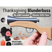 Titrek Toys Şükran Günü Blunderbuss Kara Barutlu Silah - Thanksgiving Blunderbuss (Replika Maket)