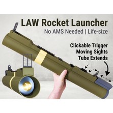 Titrek Toys M72 Law Roketatar Hareketli Parçalı - Full-Size M72 Law Rocket Launcher (Replika Maket)
