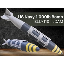 Titrek Toys Abd Donanması 1000LB Bomba Jdam - Us Navy 1000LB Bomb Jdam (Replika Maket)