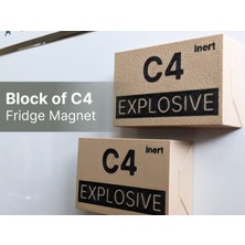 Titrek Toys C4 Patlayıcı Bloğu Buzdolabı Magneti - Block Of C4 Fridge Magnet (Replika Maket)