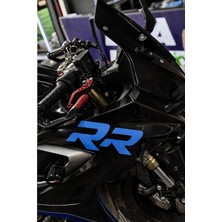 Banxtre Racing Motor Grubu Için Yan Grenajlara Uyumlu Açık Mavi Renk Rr Sticker (1 Adet) (25CMX10CM)