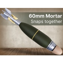 Titrek Toys 60MM Havan Topu Mermisi Gerçek Boyut - Us 60MM Mortar Life-Size (Replika Maket)