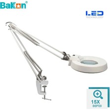 Bakon BK500C-15X 15W LED Akrobat Büyüteç 127 mm 15 Diopter Mercek ( Loop )