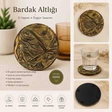 Karelim Home 2 Li Bardak Altlığı Epoksi Saten Serisi