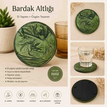 Karelim Home 4 Lü Bardak Altlığı Epoksi Saten Serisi