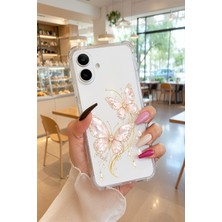 Powerfox Samsung Galaxy A07 Uyumlu Cute Kelebekler Baskılı Sevimli Telefon Kılıfı MK01A