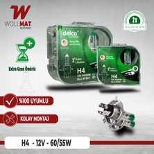 Wollmat 12V H4 60/55W Halojen Ampul Extra Uzun Ömürlü