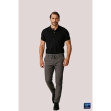 İGS Erkek Koyu Gri Bağcıklı Smart Casual Dynamic Fit Pantolon
