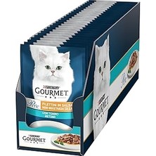Uravas Store Gourmet Perle Izgara Somonlu Tam Yaş Kedi Maması 85 G x 24