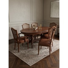 Kleinhaus Furniture Elegansia Masa Takımı (6 Adet Retro Sandalyeli)