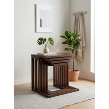 Kleinhaus Furniture C Line Tekerlekli Sehpa Zigon Seti