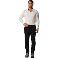 İGS Siyah Jogger Stil Erkek Pantolon – Lastikli Ipli