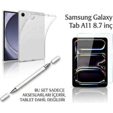 Yesnice Samsung Galaxy Tab A9 8.7 Inç Uyumlu Esnek Nano Ekran Koruyucu/darbelere Dayanıklı Şeffaf Kapak/2in1 Dokunmatik Kalem