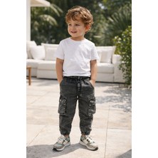 Baby Lory Kids Store Erkek Çocuk Paça Lastikli Kargo Cep Pantolon
