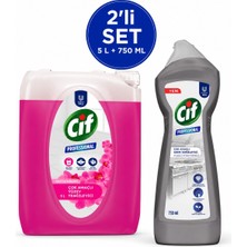 U-Pro Cif Krem Temizleyici 750 ml + Çok Amaçlı Yüzey Temizleyici 5 L