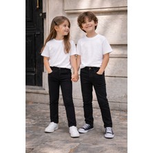 Baby Lory Kids Store Unisex Çocuk Düz Siyah Pantolon