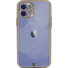 Uravas Store Iphone 12 Kılıf Liva Taşlı  - Beyaz