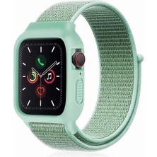 Senka Mey Ithalat® Watch 42MM Hasırlı Cırtcırtlı Kasalı Kordon - Turkuaz